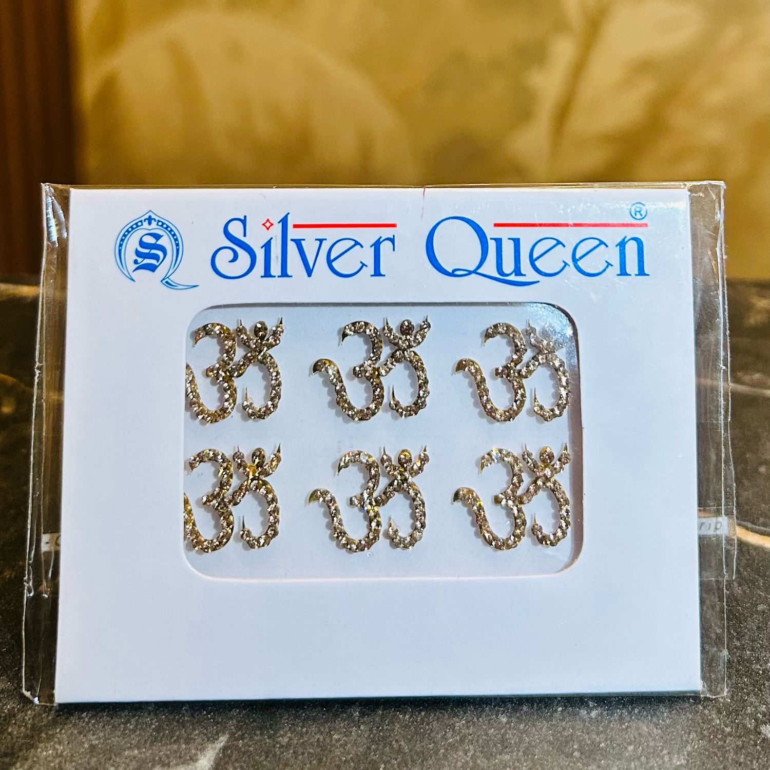 Bindiya Aum groot goudkleurig (6 stuks)