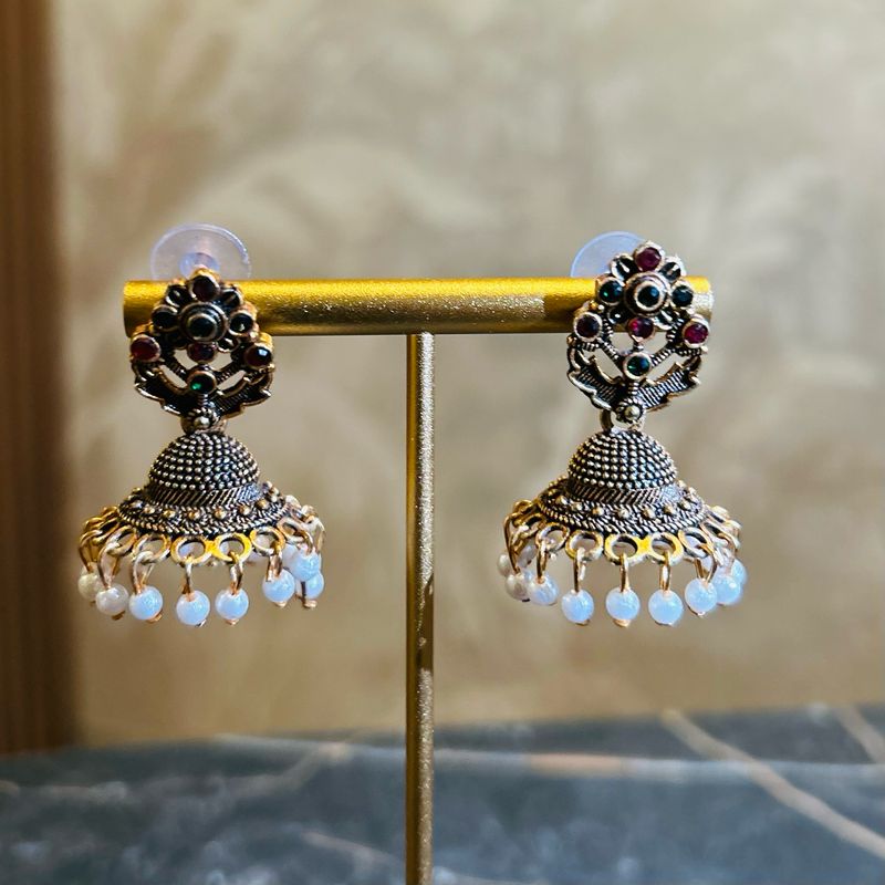 Jhumka groot goudkleurig