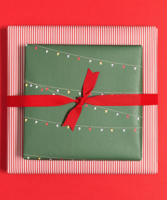 Geschenkbogen doppelseitig «Lichterkette» Geschenkbogen doppelseitig «Lichterkette»