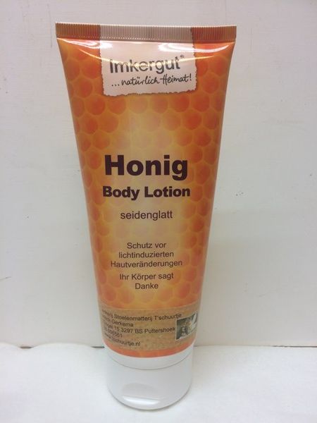 bodylotion met honing ideaal voor verzorging na het zonnen.