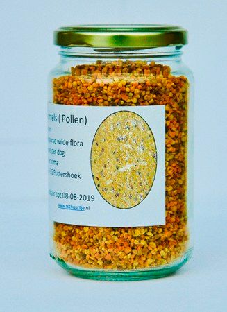 Stuifmeel korrels 250 gram 12,00/300.gram 15,00 500.gram 22,50 1000.gram 44,00