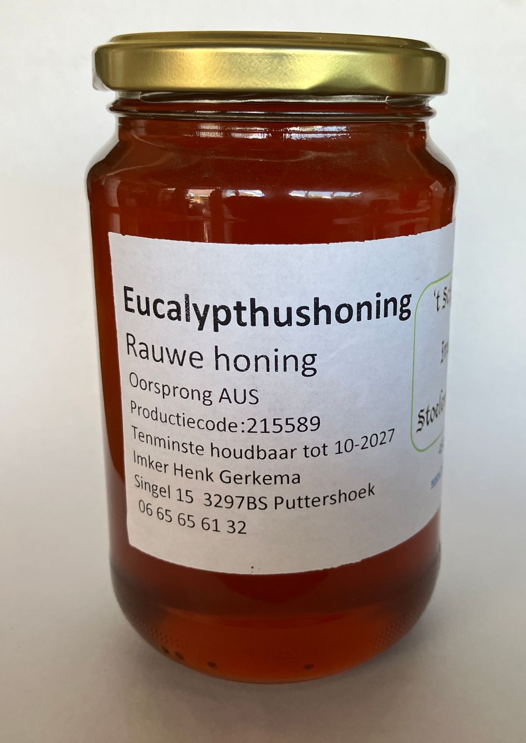 Eucalyptushoning 450 gr 100% honing, Koud geslingerd en ongemengd Zoals de natuur het bedoeld heeft.