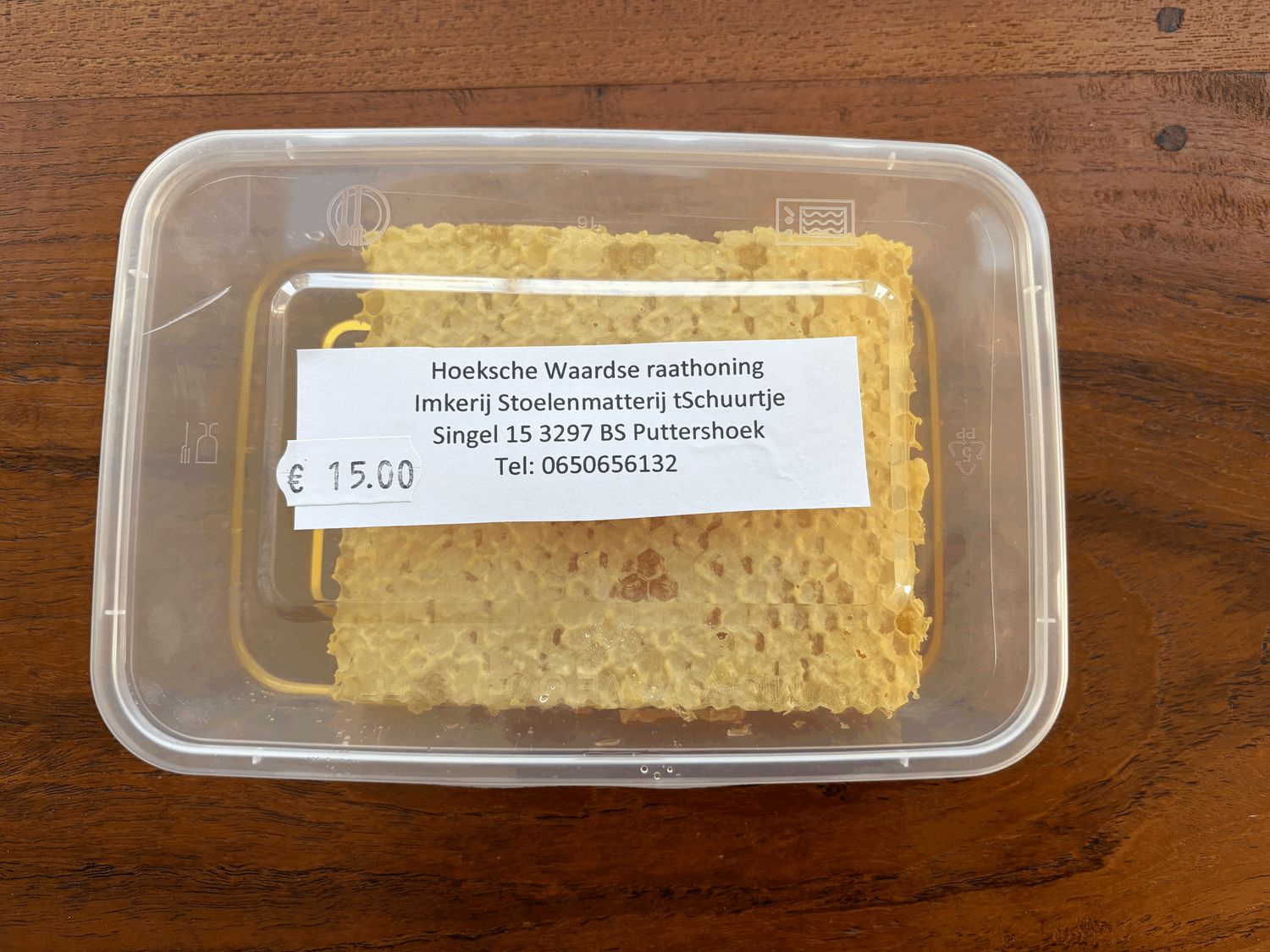 Hoeksche Waardse Raathoning  ± 500.gr 15,00