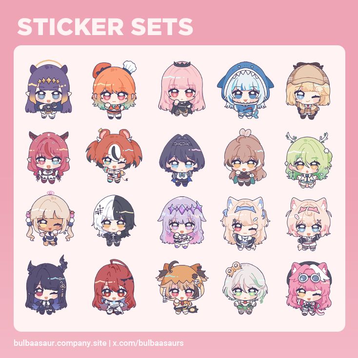 [PRE-ORDER] Hololive Sticker Sets