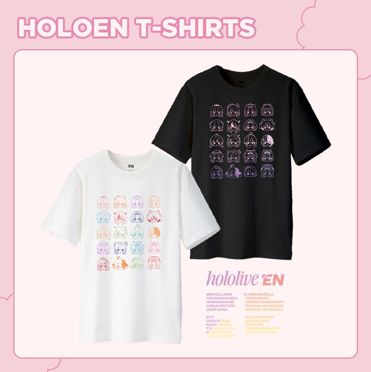 [PRE-ORDER] BLACK Hololive T-Shirts