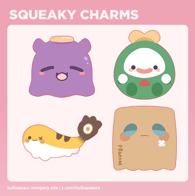 [PRE-ORDER] Squeaky Plushie Charms