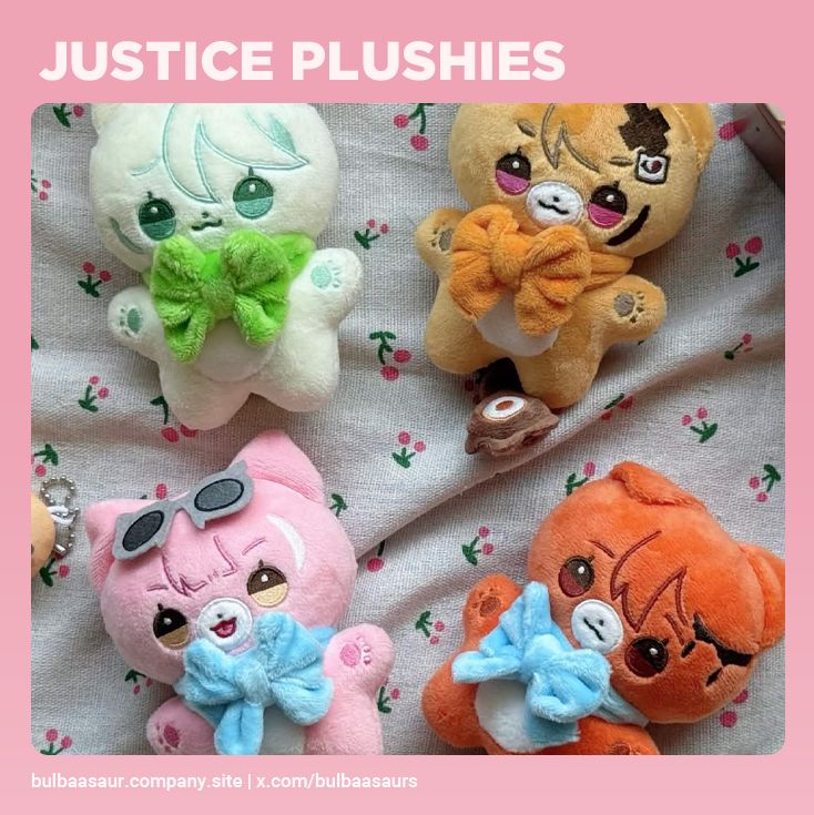 [INDIVIDUAL PLUSHIES/PRE-ORDER] 10 CM Hololive Justice Animal Plushies