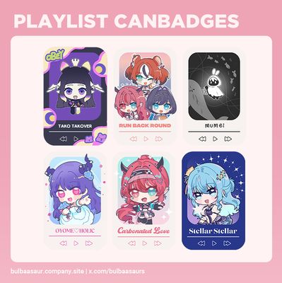 [PRE-ORDER] Playlist Canbadges
