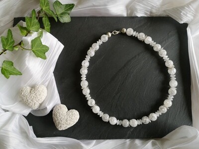 Edelstein-Halskette „Iris Kristall“