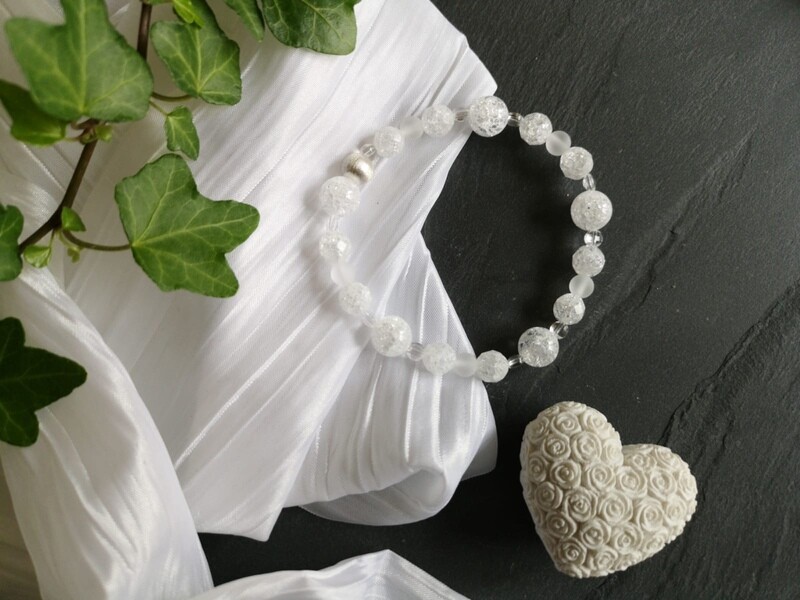 Edelstein-Armband „Iris Kristall/Bergkristall“