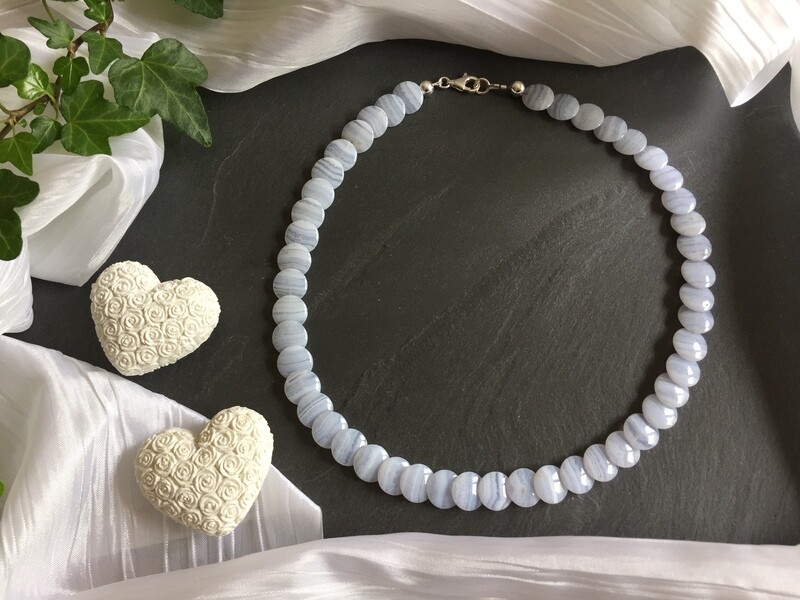 Edelstein-Halskette „Chalcedon“