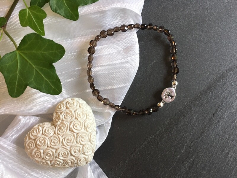 Edelstein-Armband „Rauchquarz“