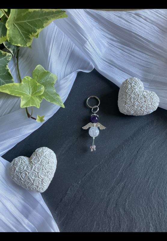 Schutzengel „Amethyst/Iris Kristall“