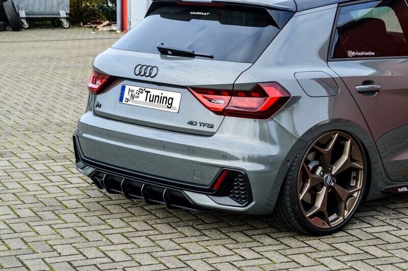 Gefräster Heckansatz für Audi A1 GB Sportback S-Line ab Bj.2018- Gefräster Heckansatz für Audi A1 GB Sportback S-Line ab Bj.2018-