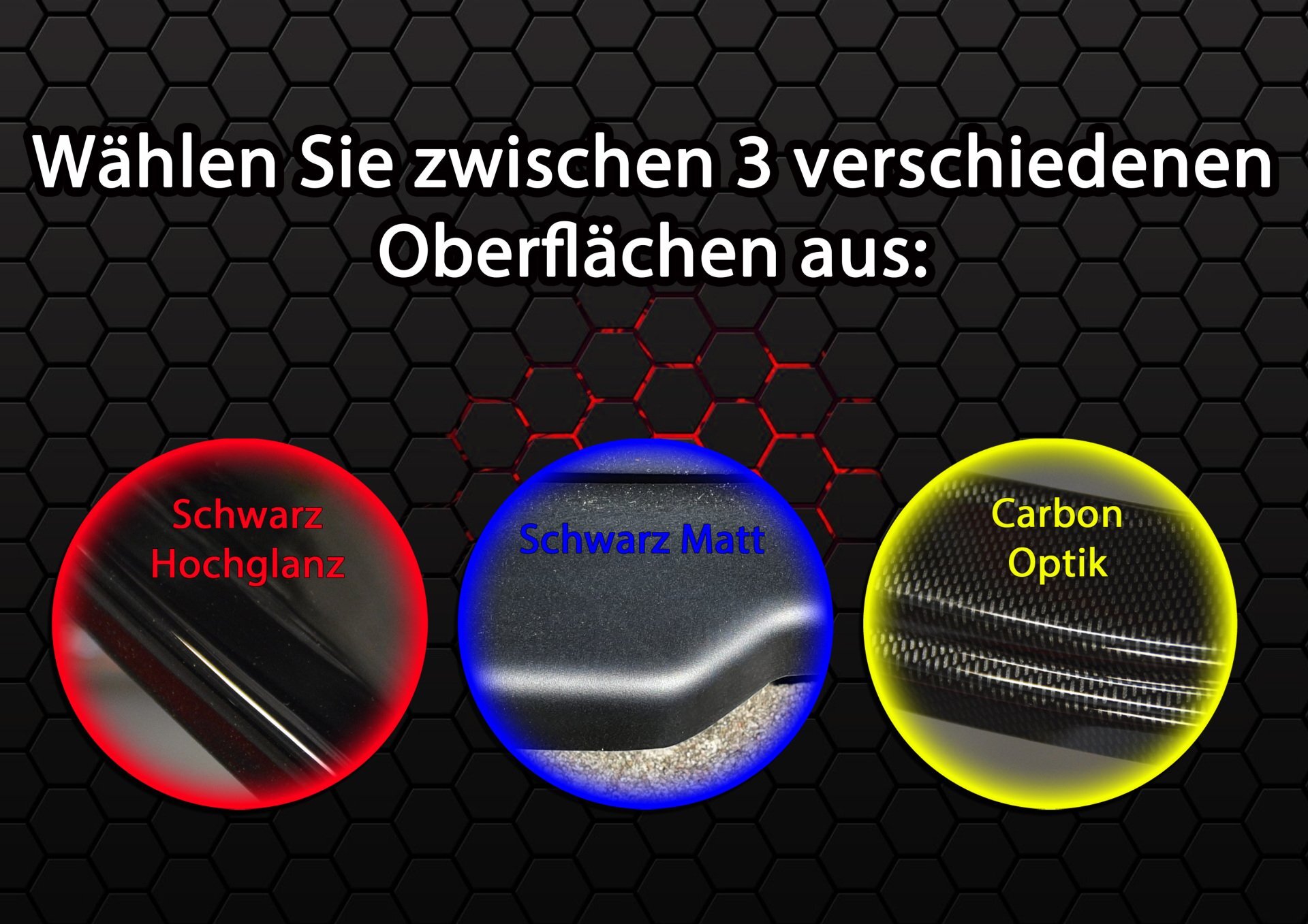 Heckansatz Mittenteil+Seitenteile für VW Passat 3G B8 R-Line