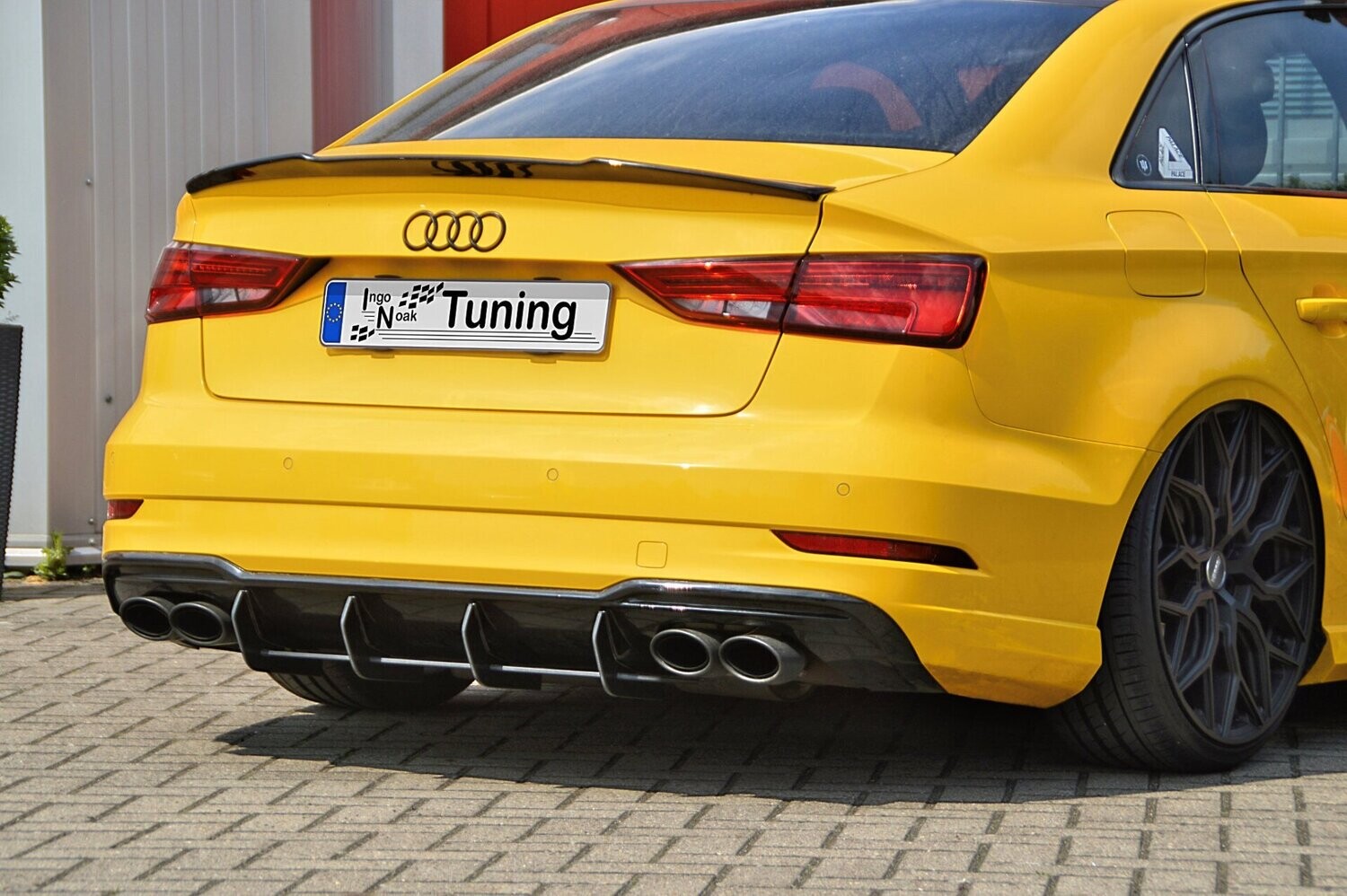 Heckansatz für Audi A3 S3 8V S-Line + Cabrio Facelift gefräßt