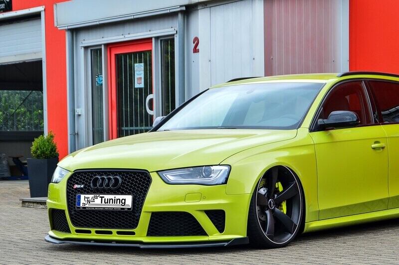 Cup Frontspoilerlippe mit Wing für Audi RS4 B8 Bj. 2012-2015 Cup Frontspoilerlippe mit Wing für Audi RS4 B8 Bj. 2012-2015