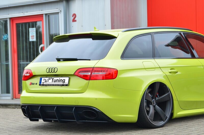 Racing Heckansatz Diffusor mit Seitenteilen für Audi RS4 B8 Racing Heckansatz Diffusor mit Seitenteilen für Audi RS4 B8