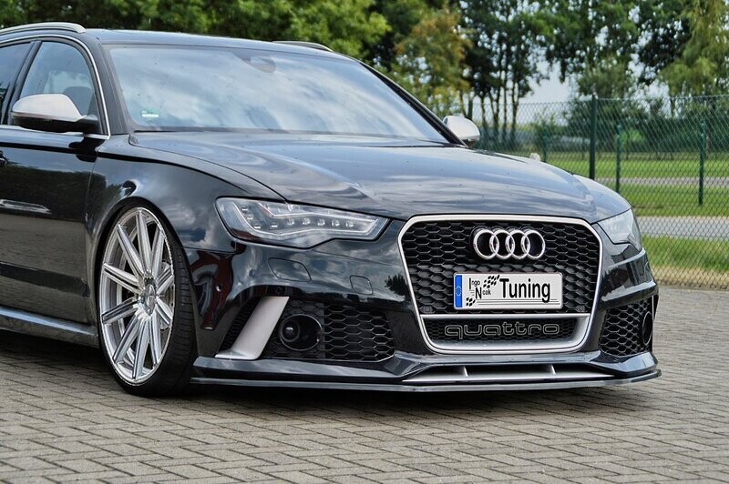 Cup Frontspoilerlippe für Audi RS6 4G C7 ab Bj. 2013 -