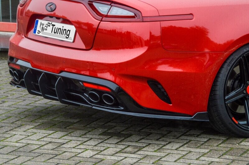 Gefräster Heckansatz + Seitenteile mit Wing für Kia Stinger CK Gefräster Heckansatz + Seitenteile mit Wing für Kia Stinger CK