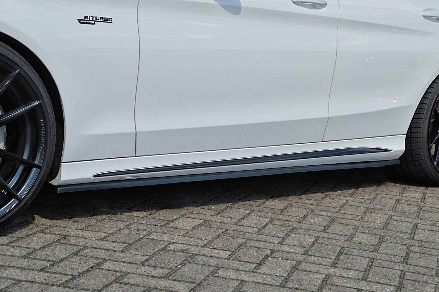 Seitenschweller im Cup Look für C43 AMG, W205 Bj. 2016-2018