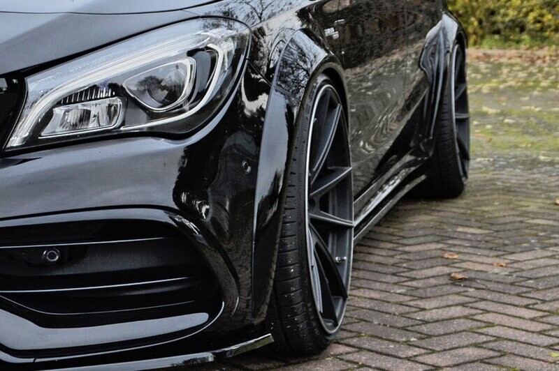 Seitenschweller im Cup Look für Mercedes mit AMG Line Packet + CLA45 AMG , C176, 245G