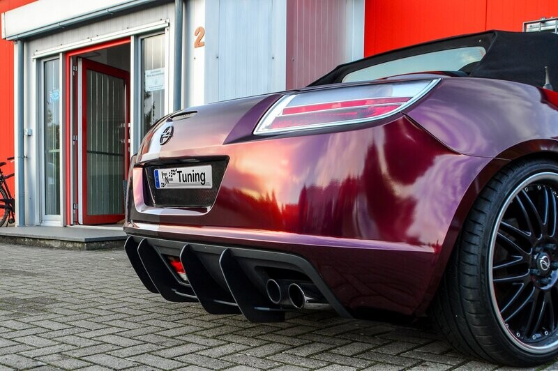 Gefräster Heckansatz für Opel GT Roadster Gefräster Heckansatz für Opel GT Roadster