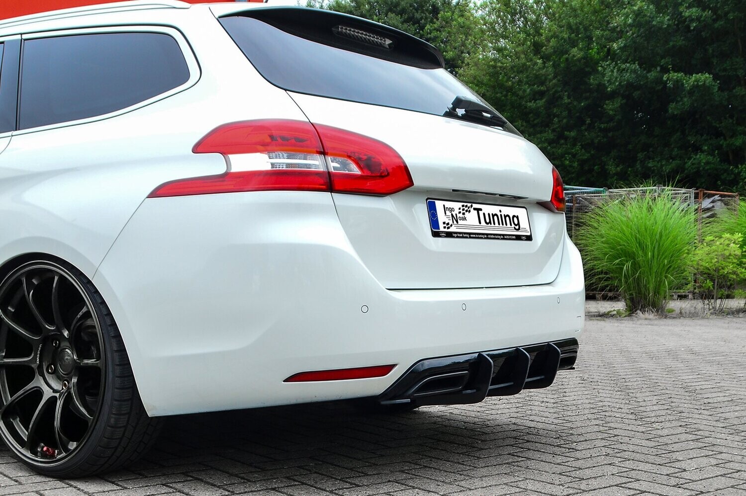 Gefräster Heckansatz für Peugeot 308 GT Facelift SW kombi