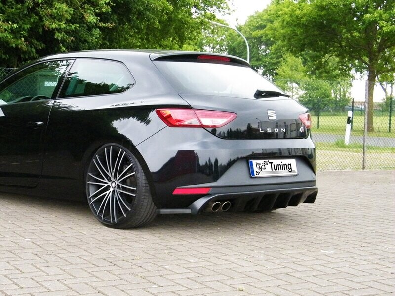 Heckansatz inkl. Heckdiffusor 3 tlg. für Seat Leon 3 5F Heckansatz inkl. Heckdiffusor 3 tlg. für Seat Leon 3 5F