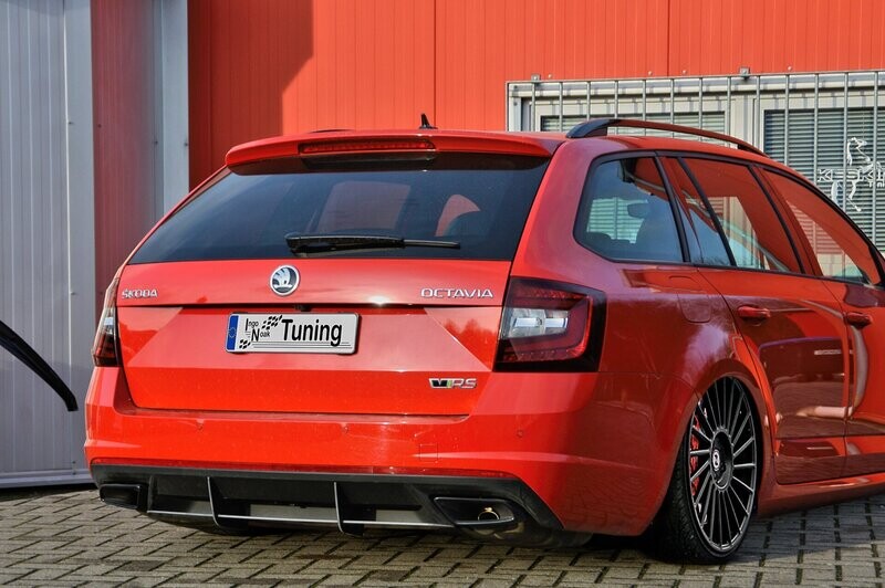 Heckansatz aus ABS für Skoda Octavia RS 5E ab Bj.2016- Heckansatz aus ABS für Skoda Octavia RS 5E ab Bj.2016-