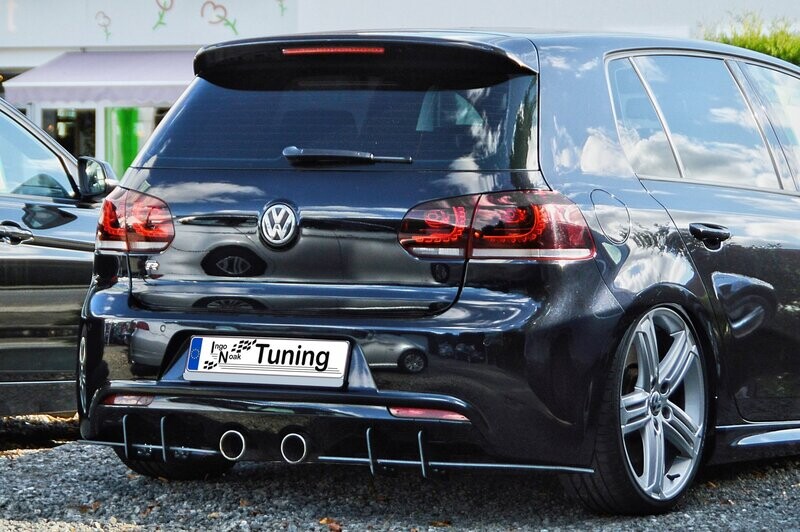 Gefräster Heckansatz mit Finnen für VW Golf 6R 1K Gefräster Heckansatz mit Finnen für VW Golf 6R 1K