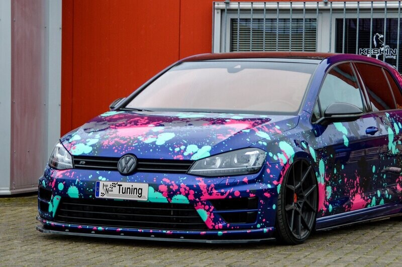 Cup Frontspoilerlippe für VW Golf 7 R+ R-Line AU Cup Frontspoilerlippe für VW Golf 7 R+ R-Line AU