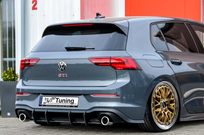 Gefräster Heckansatz Diffusor für VW Golf 8 GTI Gefräster Heckansatz Diffusor für VW Golf 8 GTI