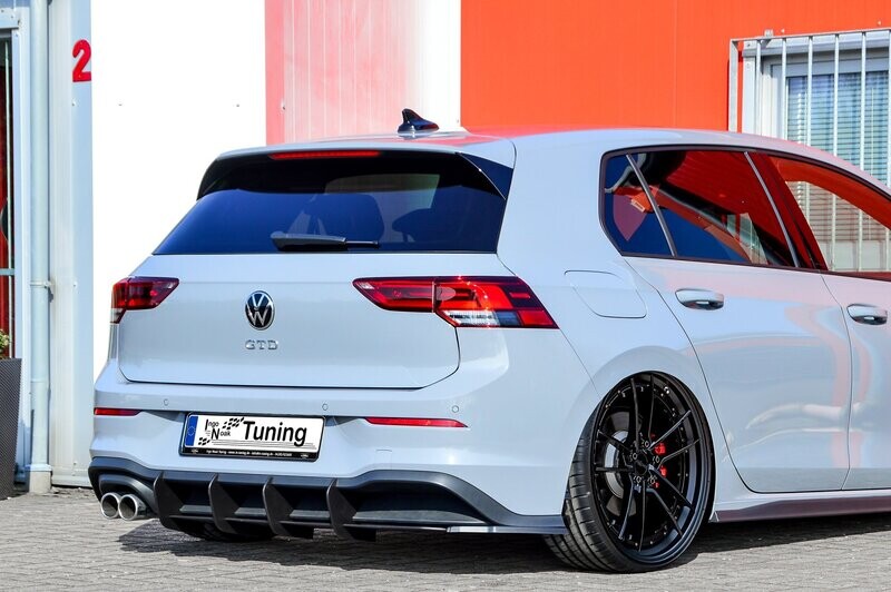 Gefräster Heckansatz mit Seitenteilen für VW Golf 8 GTD Gefräster Heckansatz mit Seitenteilen für VW Golf 8 GTD
