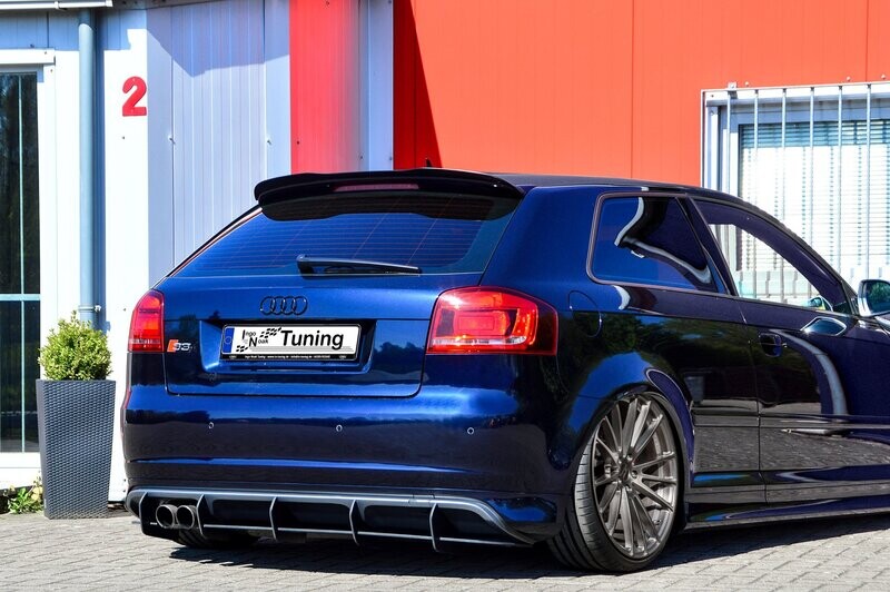 Gefräster Heckansatz für Audi S3 8P 3.Türer Facelift Gefräster Heckansatz für Audi S3 8P 3.Türer Facelift