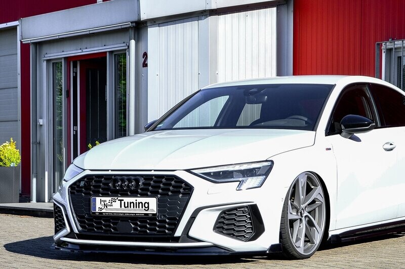 Cup Frontspoilerlippe mit Wing für Audi A3 8Y S-Line + S3 Cup Frontspoilerlippe mit Wing für Audi A3 8Y S-Line + S3