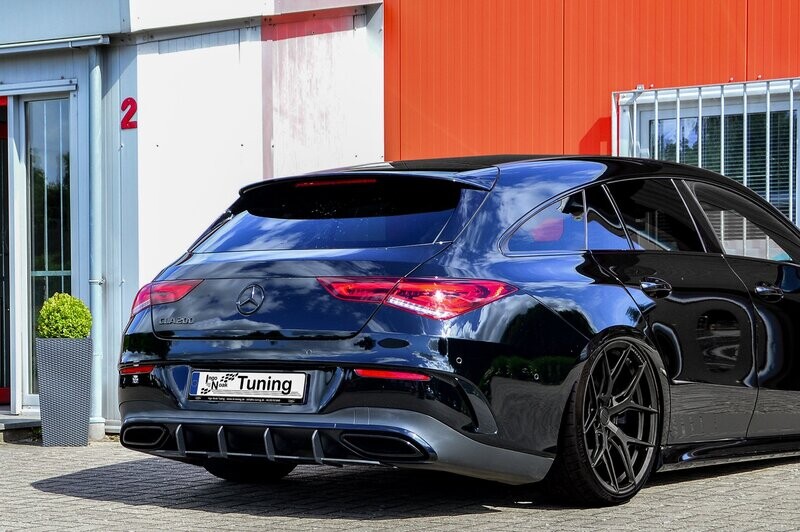 Gefräster Heckansatz für Mercedes CLA X118 Shooting Brake AMG-Line ab Bj.:2019- Gefräster Heckansatz für Mercedes CLA X118 Shooting Brake AMG-Line ab Bj.:2019-
