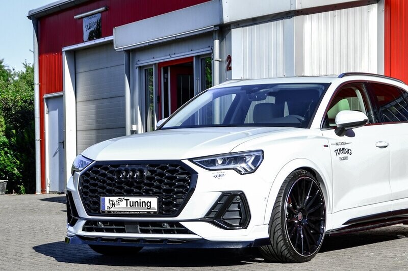 Cup Frontspoilerlippe mit Wing für Audi Q3 F3/F3N mit S-Line aus ABS Cup Frontspoilerlippe mit Wing für Audi Q3 F3/F3N mit S-Line aus ABS