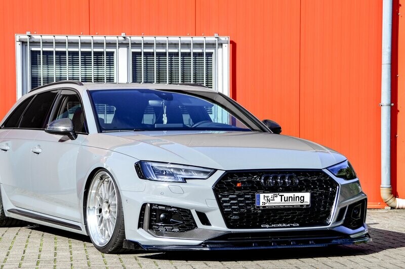 Cup Frontspoilerlippe mit Wing für Audi RS4 B9 Bj. 2015-2020 Cup Frontspoilerlippe mit Wing für Audi RS4 B9 Bj. 2015-2020