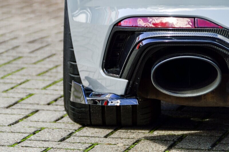 Heckansatz Seitenteile mit Wings aus ABS für Audi RS4 B9 Heckansatz Seitenteile mit Wings aus ABS für Audi RS4 B9