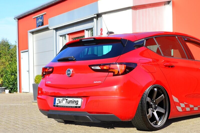 Heckdiffusor aus ABS für Opel Astra K Facelift 5.Türer Heckdiffusor aus ABS für Opel Astra K Facelift 5.Türer