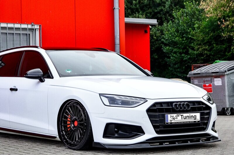 Cup Frontspoilerlippe mit Wing für Audi A4 B9 Facelift ab Bj. 2019- Cup Frontspoilerlippe mit Wing für Audi A4 B9 Facelift ab Bj. 2019-