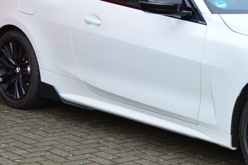 Gefräster Seitenschweller Wing aus ABS passend für BMW 4er G22 G23 mit M-Paket Gefräster Seitenschweller Wing aus ABS passend für BMW 4er G22 G23 mit M-Paket