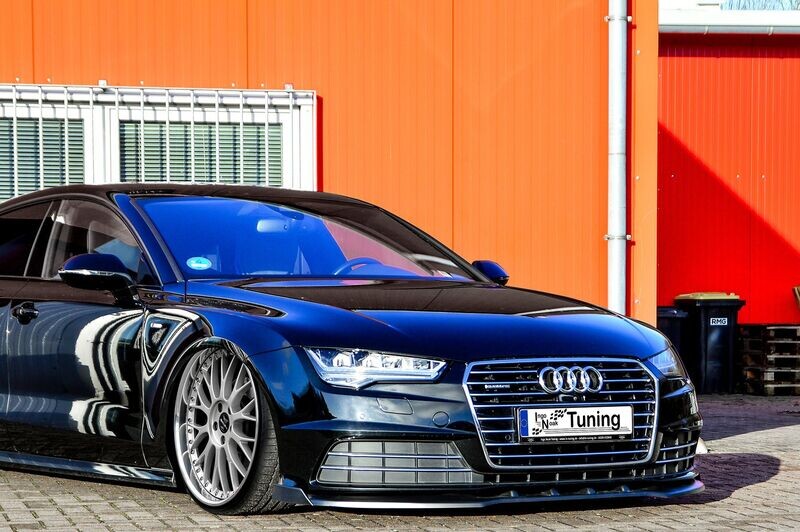 Cup Frontspoilerlippe mit Wings für Audi A7 C7 4G Facelift Cup Frontspoilerlippe mit Wings für Audi A7 C7 4G Facelift