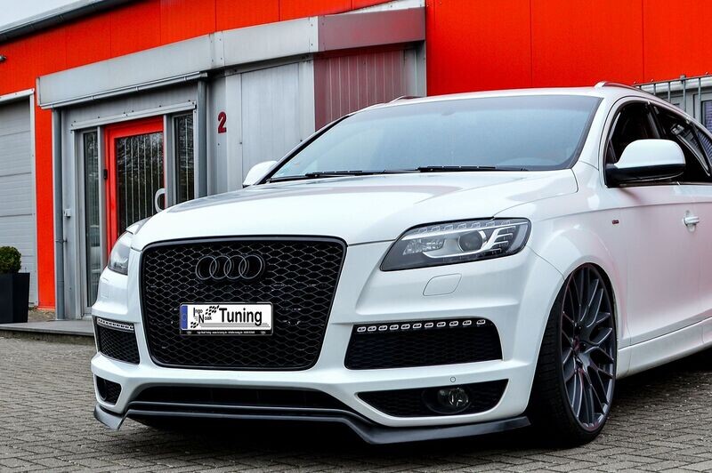 Cup Frontspoilerlippe für Audi Q7 4L mit S-Line aus ABS Cup Frontspoilerlippe für Audi Q7 4L mit S-Line aus ABS