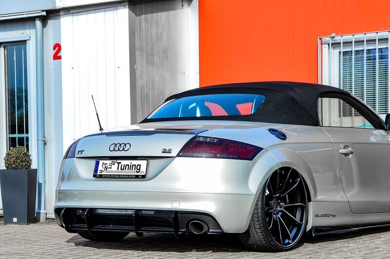Gefräster Heckansatz aus ABS für Audi TT 8J 3.2 V6 S-Line Gefräster Heckansatz aus ABS für Audi TT 8J 3.2 V6 S-Line