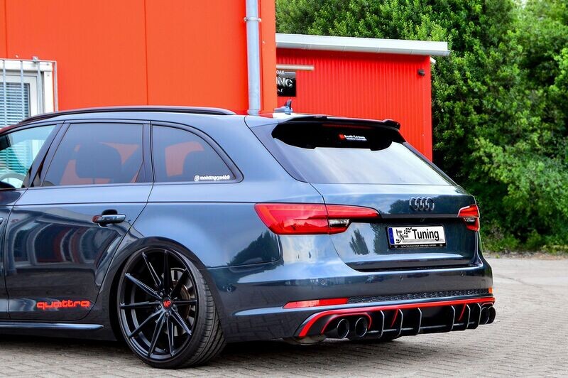 Gefräster Heckansatz aus ABS für Audi S4 B9 Gefräster Heckansatz aus ABS für Audi S4 B9