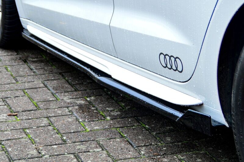 Seitenschweller mit Wings aus ABS für Audi A1 GB Sportback S-Line ab Bj.2018- Seitenschweller mit Wings aus ABS für Audi A1 GB Sportback S-Line ab Bj.2018-