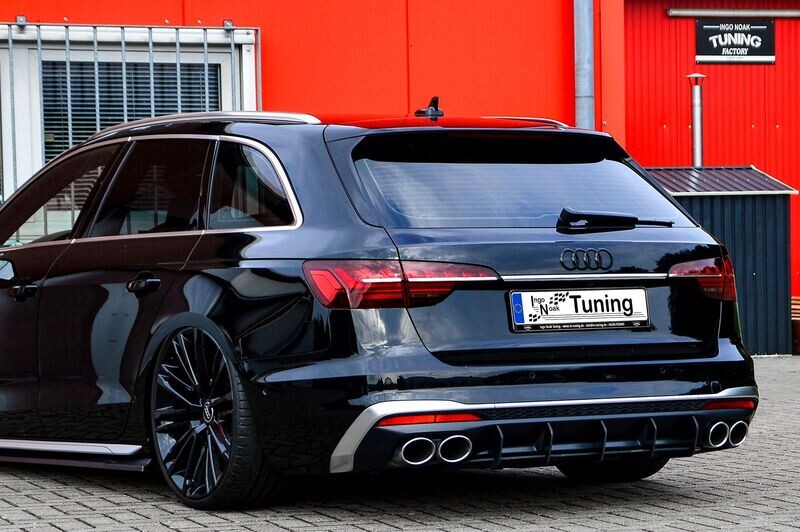 Gefräster Heckansatz aus ABS für Audi S4 B9 Facelift Gefräster Heckansatz aus ABS für Audi S4 B9 Facelift