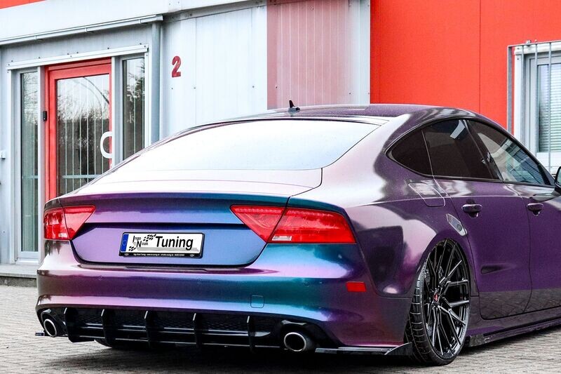 Gefräster Heckansatz aus ABS für Audi A7+S7 C7 4G mit S-Line Gefräster Heckansatz aus ABS für Audi A7+S7 C7 4G mit S-Line
